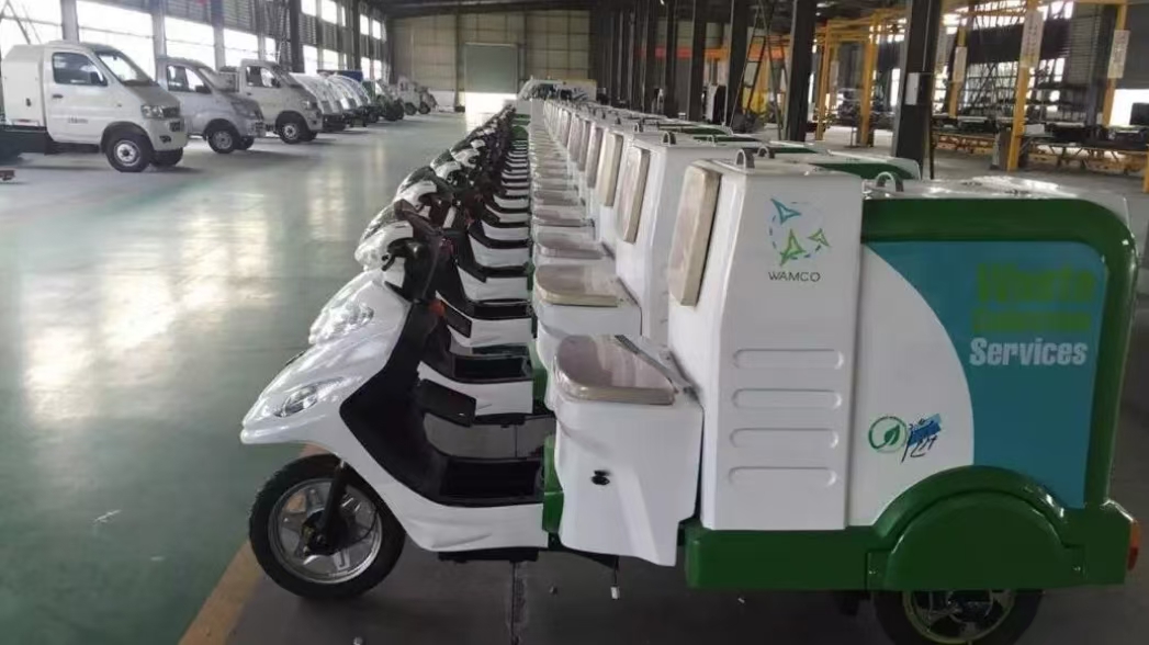 出口海外的非标定制自卸三轮车